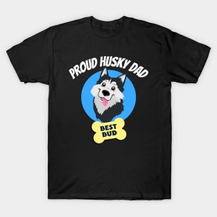 Best husky dad T-Shirt